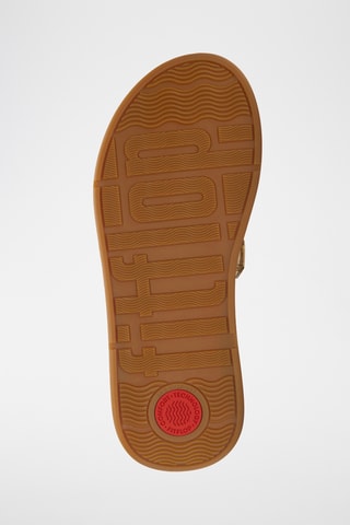 Leren Sandalen F-Mode - Goudkleurig