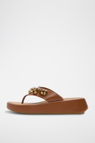 Leren Sandalen F-Mode - Bruin