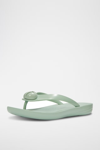 Leren Sandalen Iqushion D-luxe - Lichtblauw