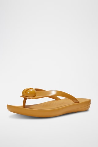 Leren Sandalen Iqushion D-luxe - Geel