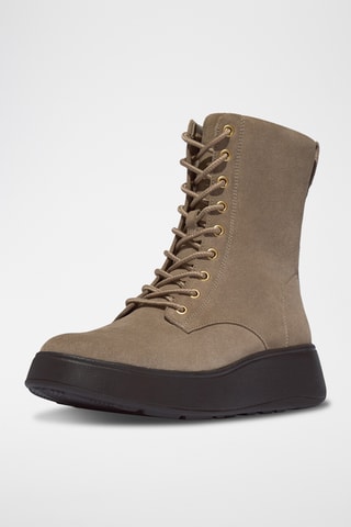 Nubuck Enkellaarzen F-Mode - Beige