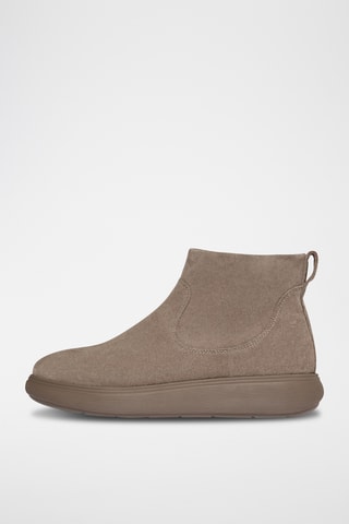Nubuck Enkellaarzen IQ-Comff - Beige