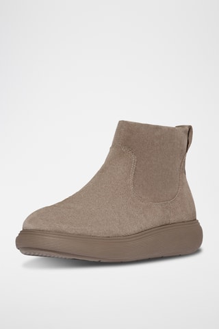 Nubuck Enkellaarzen IQ-Comff - Beige