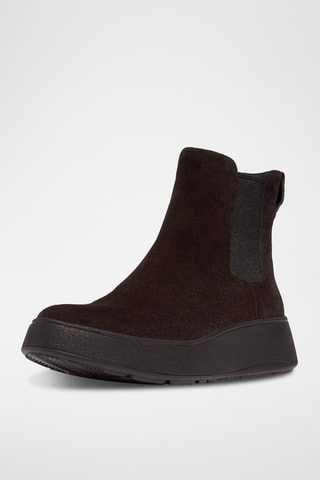 Leren Chelsea Boots F-Mode - Donkerbruin