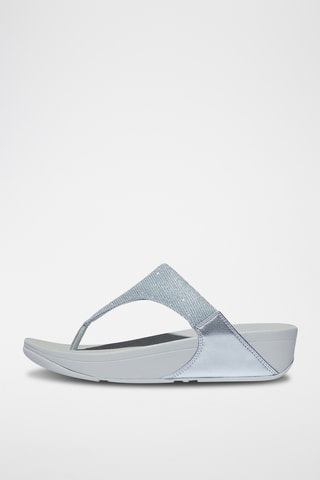 Sandalen met Sleehak Lulu Shimmerlux - Zilverkleurig