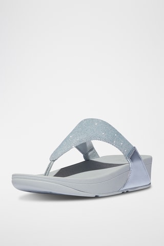 Sandalen met Sleehak Lulu Shimmerlux - Zilverkleurig