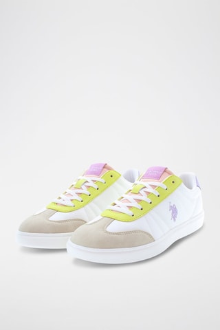 Baskets en nubuck Marlyn - Blanc et beige