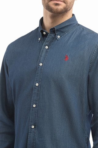 Chemise slim - Bleu