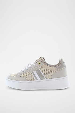 Baskets Yvonne - Beige et argenté