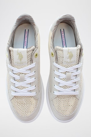 Baskets Yvonne - Beige et argenté