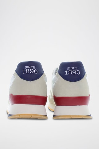 Baskets Alexis - Blanc et bleu