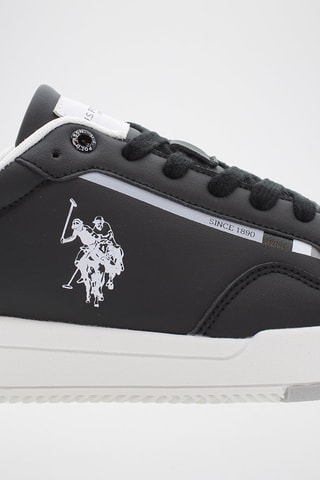 Baskets en cuir Steve - Blanc et noir