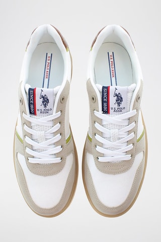 Baskets en nubuck Rokko - Blanc et beige