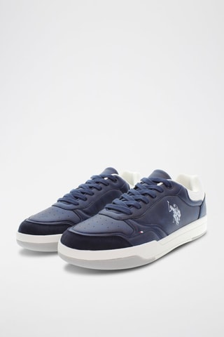 Baskets en cuir Steve - Bleu