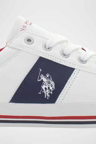 Baskets Bob - Blanc et bleu