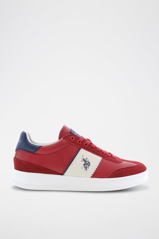 Baskets Campy - Blanc et rouge