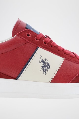 Baskets Campy - Blanc et rouge