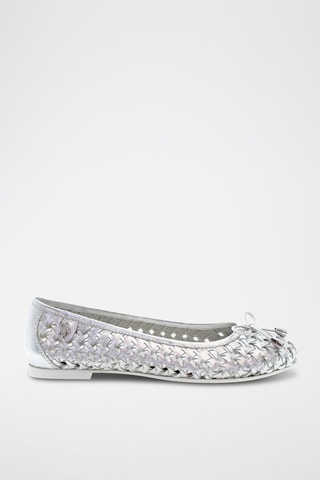 Ballerines en cuir Julia - Argenté