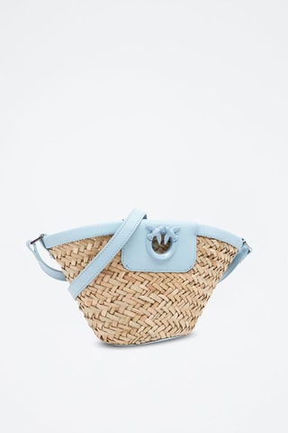 Cabas Love Summer - Bleu clair et nude
