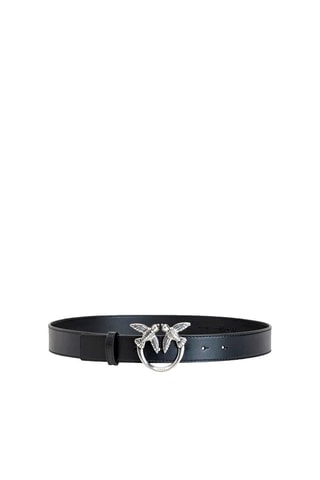 Ceinture en cuir Love Berry - Noir
