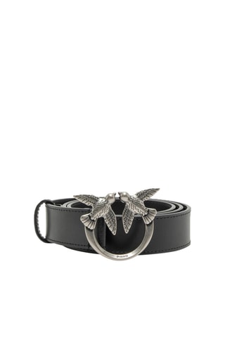 Ceinture en cuir Love Berry - Noir