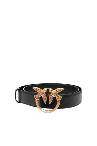 Ceinture en cuir Love Berry - Noir
