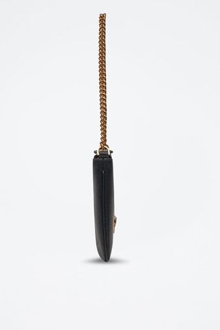 Sac porté épaule en cuir - Noir