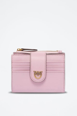 Portefeuille en cuir de mouton - Rose