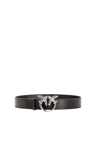 Ceinture en cuir de veau - Noir