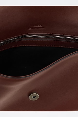 Sac porté épaule en cuir - Bordeaux