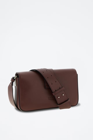 Sac bandoulière en cuir - Bordeaux