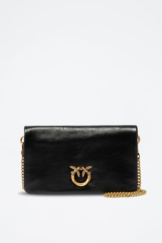 Sac porté épaule en cuir - Noir