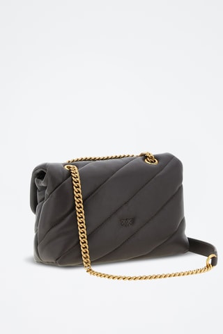 Bandolera de piel Love Puff - Marrón