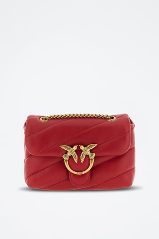 Bandolera de piel Baby Love Puff - Rojo
