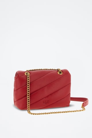 Bandolera de piel Baby Love Puff - Rojo