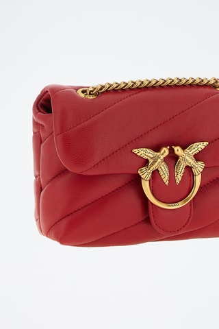 Bandolera de piel Baby Love Puff - Rojo