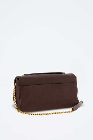Sac porté épaule en cuir Love Birds - Marron
