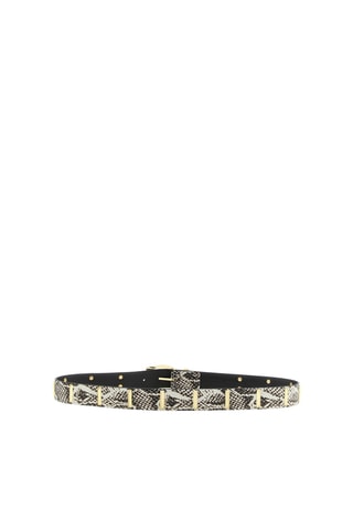 Ceinture en cuir - Gris