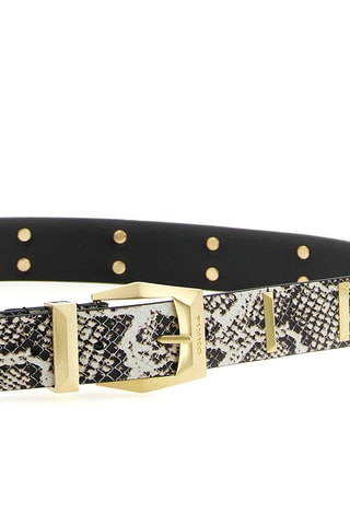 Ceinture en cuir - Gris