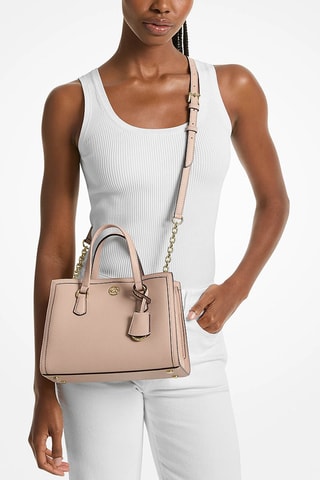 Leren Handtas Chantal - Beige