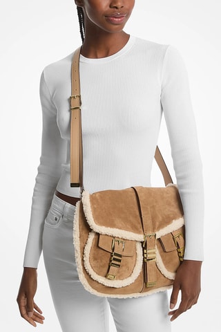 Nubuck Schoudertas Darrington - Camel