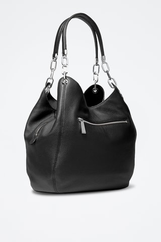 Leren Trendy Handtas Lillie - Zwart