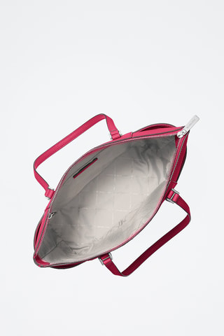 Leren Shopper Charlotte - Fuchsia