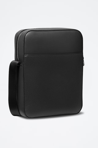Bandolera de piel Cooper - Negro