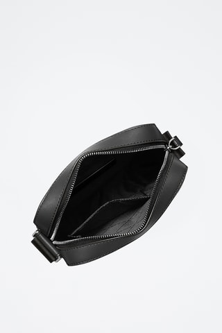 Bandolera de piel Cooper - Negro