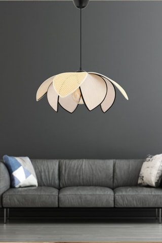 Lampadario - Effetto legno - 40 W
