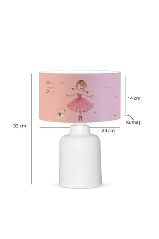 Lampada da tavolo - Rosa - 40 W