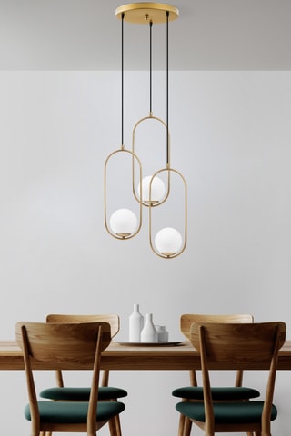 Lampadario - Dorato - 3 x 40 W