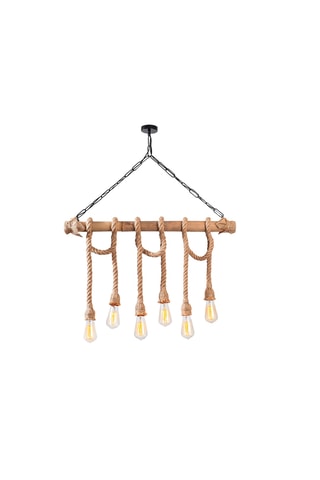 Lampadario Erebos - Nero e neutro - 6 x 100 W
