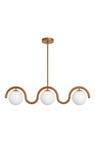 Plafoniera Gedik - 3 x 40 W - Marrone